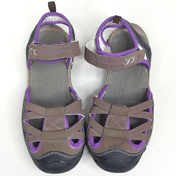 Northside Women's Sport Sandals Size 9 Closed Toe Brown Adjustable Ankle Strap - Picture 3 of 8